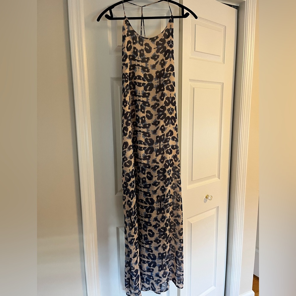 Summer maxi dress with low back